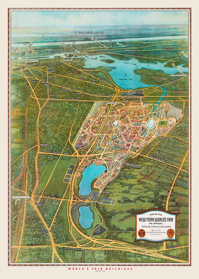The New York World Fair Map 1939