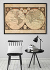 Captain Cook new Discoveries World Map 1799