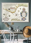 Old Map Of The Normandie Coast