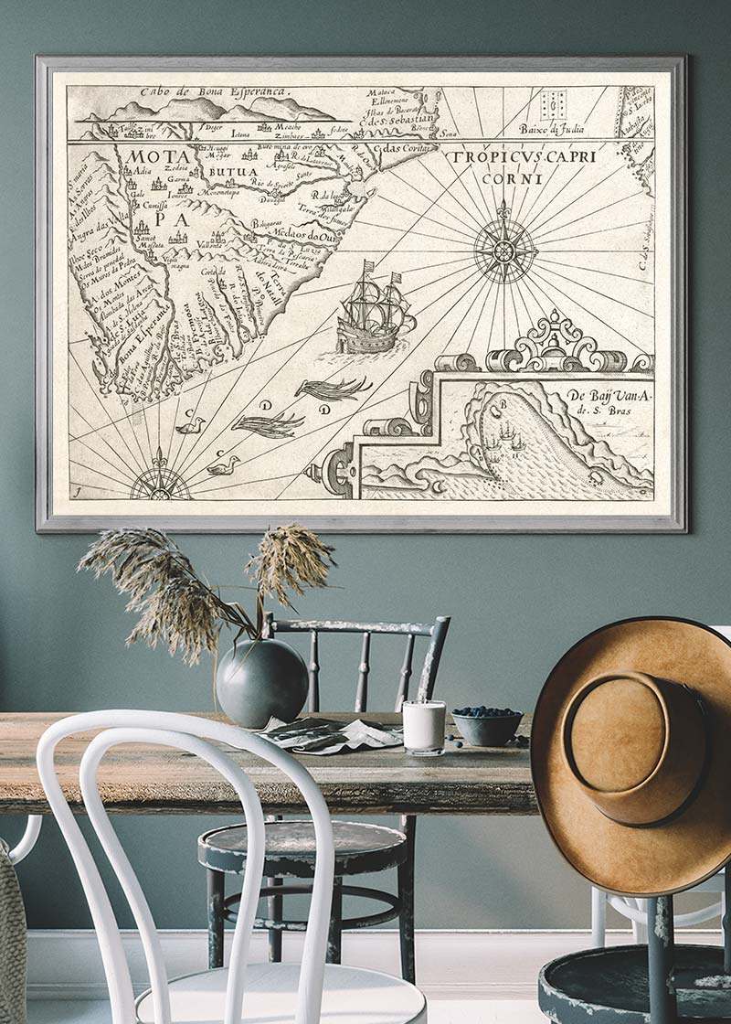 Vintage Oceanic Map
