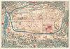Map Of Kyoto 1863 By Takebara Kahei