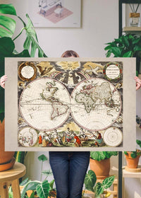 New World Map By Goos Pieter