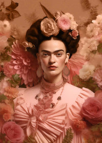 Frida Kahlo Peach Fuzz Portrait
