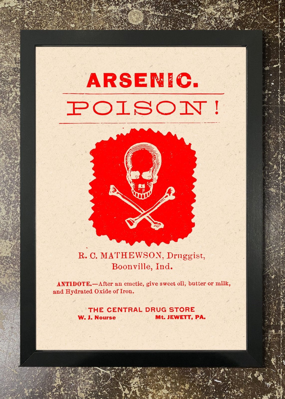 Vintage Poison - Framed 21x30cm Print