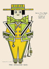 Queen City Printing Inks Vintage Poster - Green Man Print