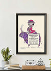 Queen City Printing Inks Vintage Poster - Spotty Pink Cow Print