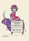 Queen City Printing Inks Vintage Poster - Spotty Pink Cow Print