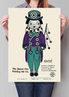 Queen City Printing Inks Vintage Poster - Purple & Green Print