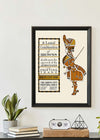 Queen City Printing Inks Vintage Poster - Figure In Brown Print