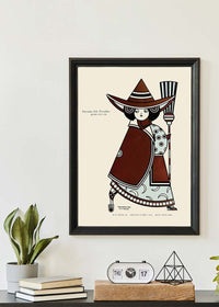 Queen City Printing Inks Vintage Poster - Bronze Witch Print