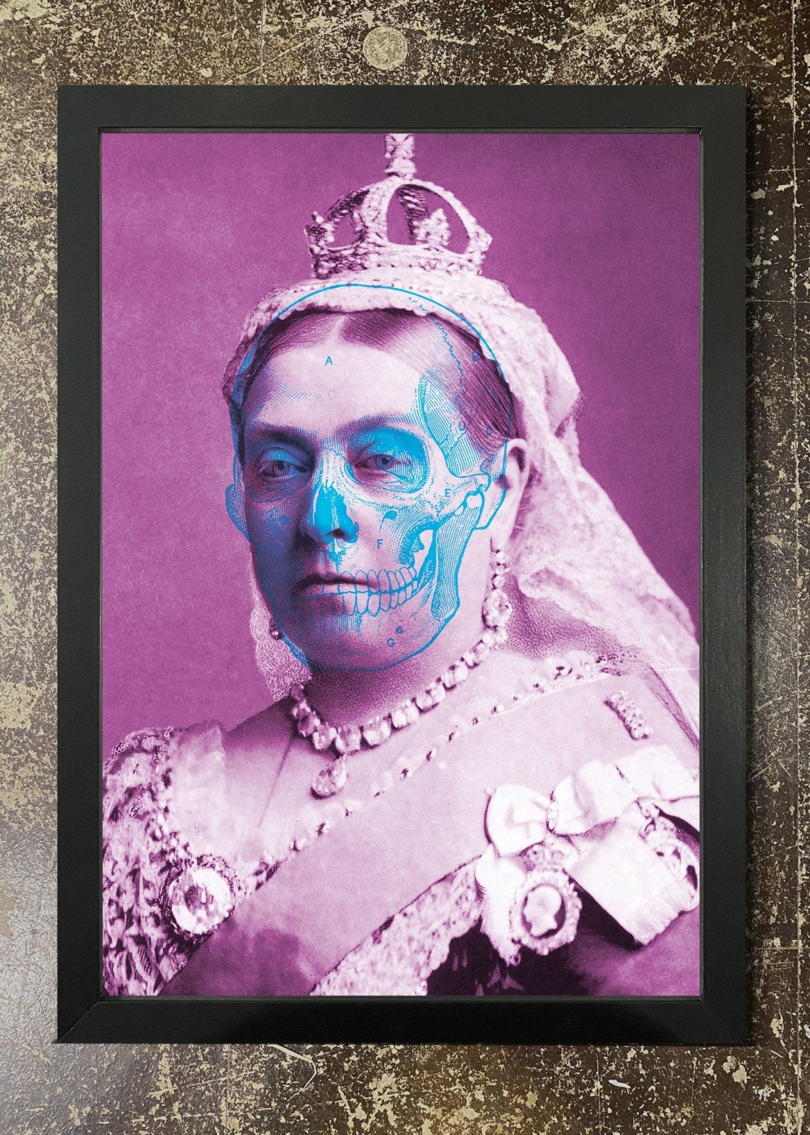 Queen Skull - Framed 21x30cm Print